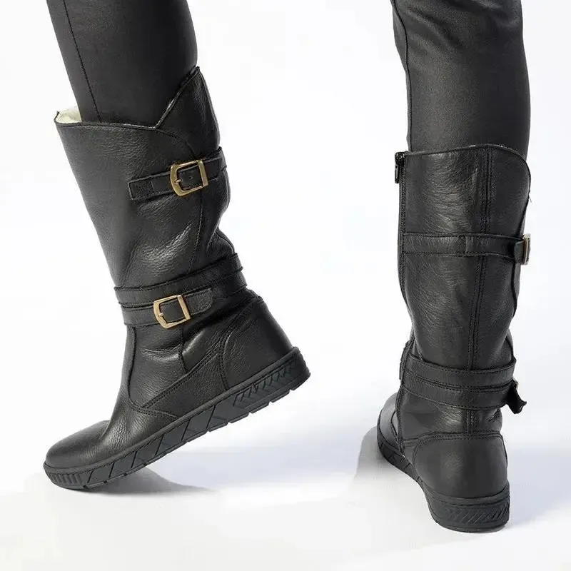 Tsonga Shakawe Military Leather Boot - Black - Image 4