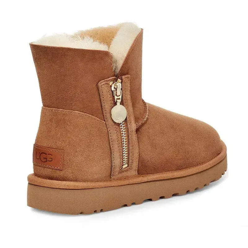 UGG Bailey Mini Zip Boot - Chestnut - Image 4